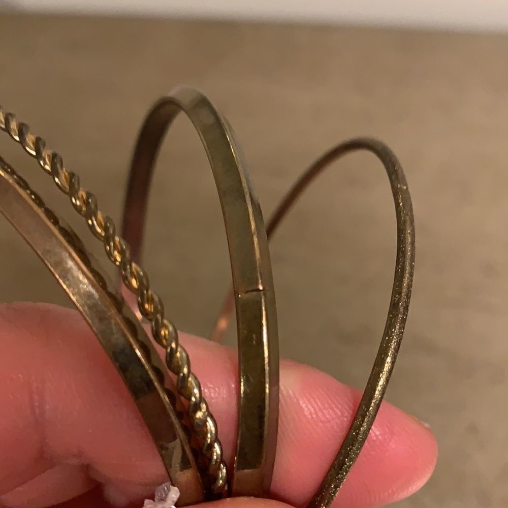 Gold bracelet bundle 5 - Picture 6 of 7